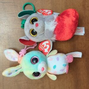 NWT Ty Beanie Boos Holiday Key Clips